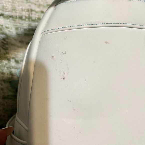 Loungefly White and Mint Backpack with Comic Lining - Picture 3 of 5